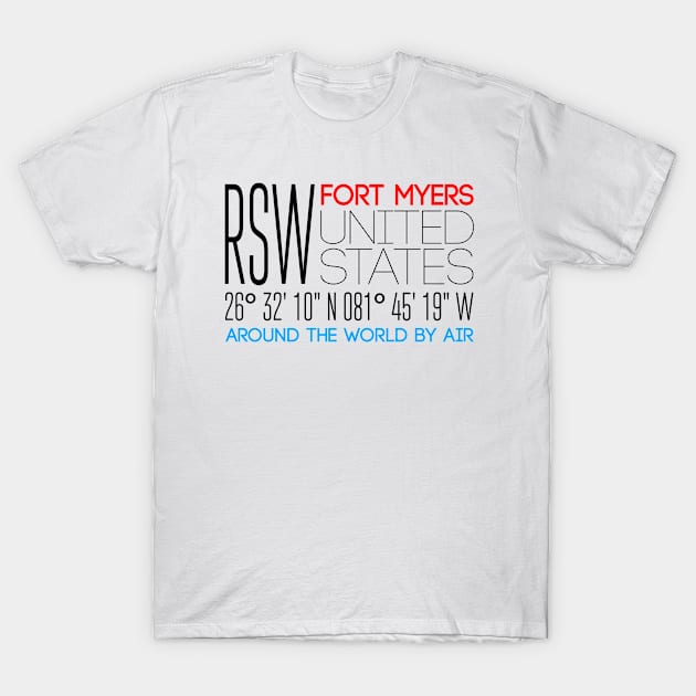 Fort Myers, United States Text Art T-Shirt by funfun